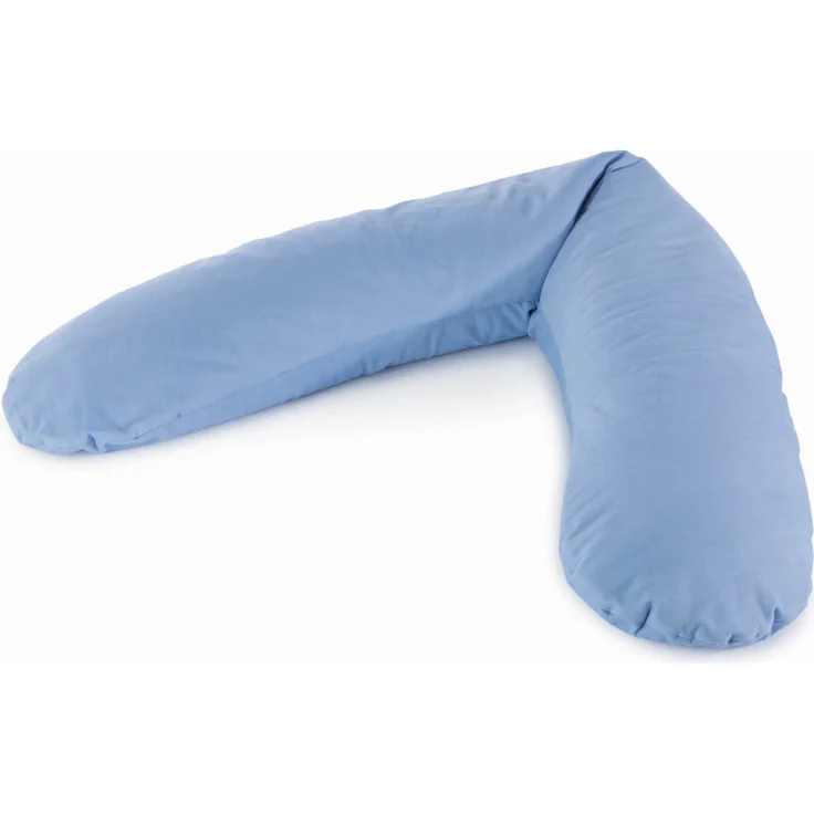 Theraline Stillkissen "Das Original", 190 cm, Microperlen mit Bezug, Farbe Chambray