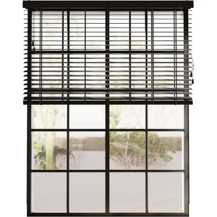 Cocoon Home Jalousie Bambus Jalousie inklusive Montagematerial, Cocoon Bambus Jalousien 50 x 130 cm - 50mm Lamellen - Schwarz