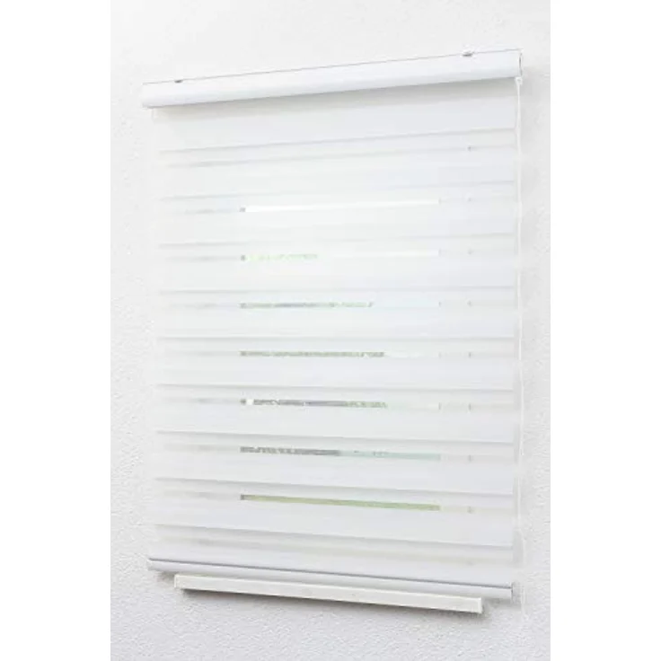 Lysel - Qualitätsdoppelrollo weiß, (B x H) 80cm x 175cm in weiß – Bild 6