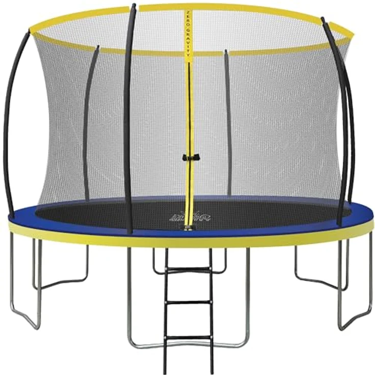 Ultima 4 Zero Gravity Trampolin Ø 366 cm, TÜV geprüftes Gartentrampolin inkl. Leiter und Sicherheitsnetz, Nutzer bis 150 kg – Bild 1