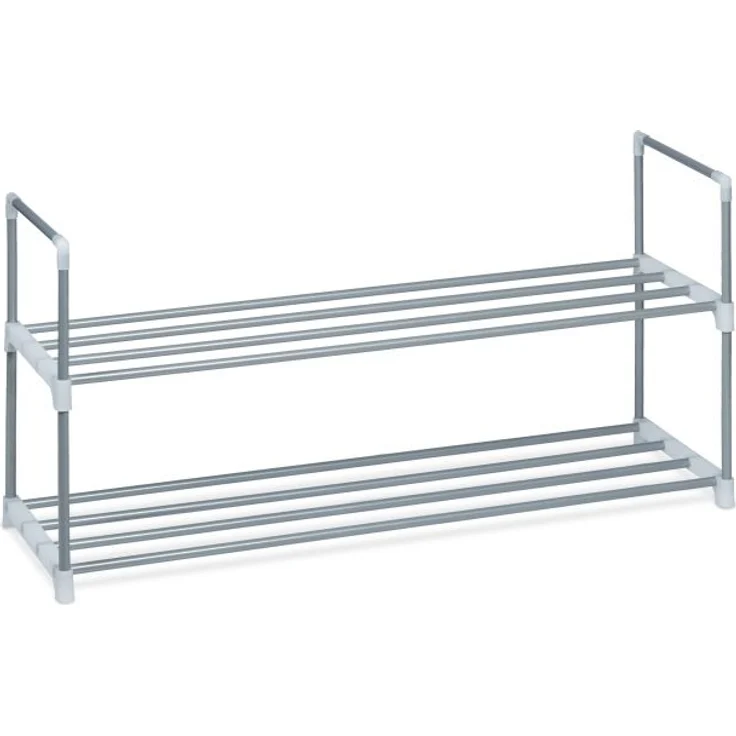 Schuhregal Metall silber – Bild 6