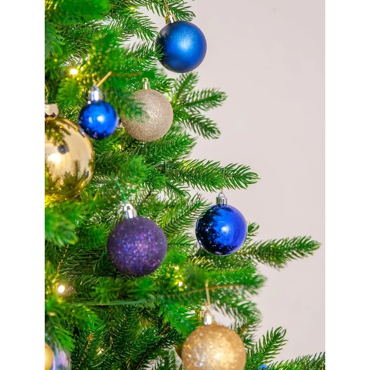 EveXmas Altair Künstlicher Weihnachtsbaum Grün 215 cm – 1216 Astspitzen, 100% PE Spritzguss, Fichten-Optik, inkl. Metallständer, Tasche & Baumkorb – Bild 5
