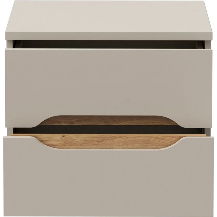 FORTE Nachtkommode, B/H/T 50,4/44,3/41,5 cm Nako ohne Griffe – Bild 2