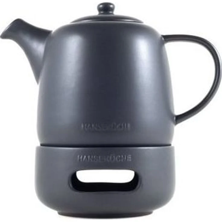 Hanseküche Teekanne Teekanne (1L), 1.3 l, (Teekanne, 1-St, inkl. Edelstahlsieb), Hochwertiges Material, Edelstahlsieb, Ergonomischer Griff – Bild 4