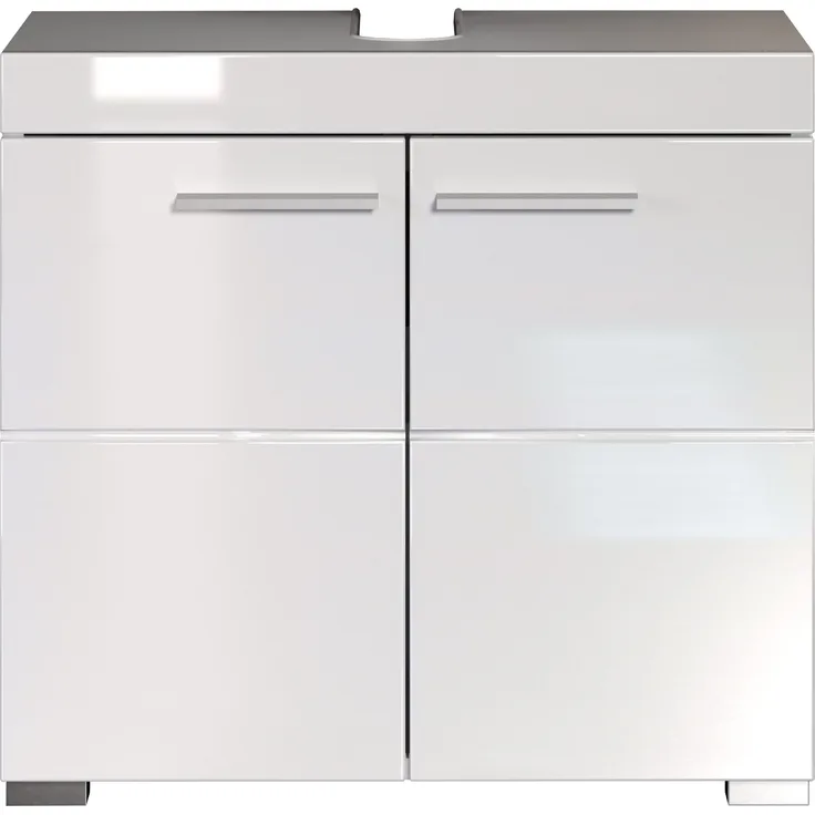 Trendteam 'Amanda' Waschbeckenunterschrank, Hochglanz, 56 x 34 x 60 cm, Weiß