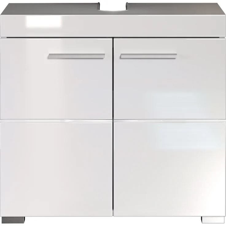 Trendteam 'Amanda' Waschbeckenunterschrank, Hochglanz, 56 x 34 x 60 cm, Weiß
