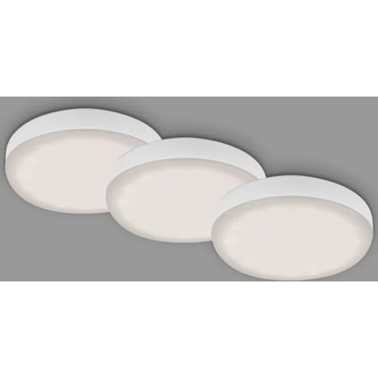 Di-Ka LED Einbauleuchte Plat 3er Set weiß Ø 7,5 cm 3W, neutralweiß – Bild 7