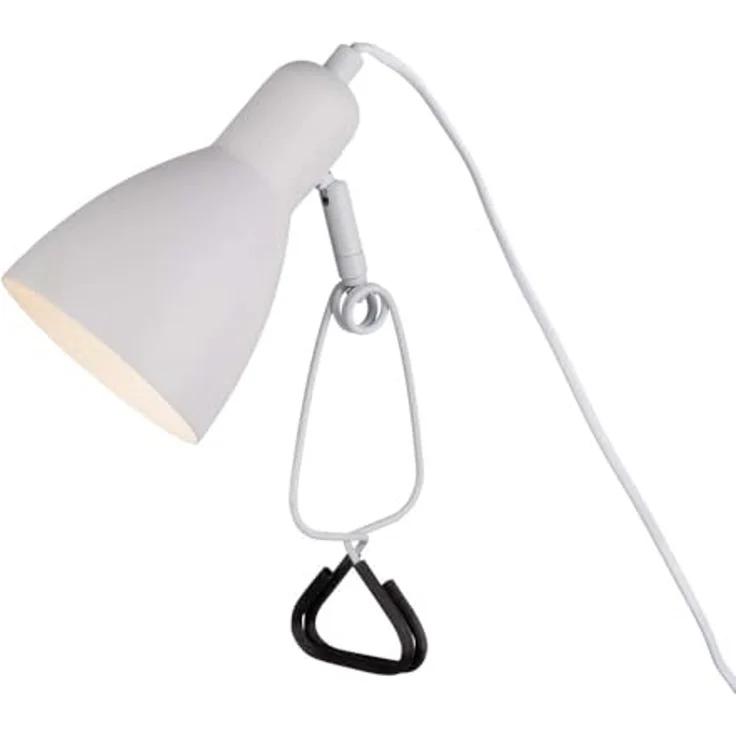 Klemmleuchte Bett Nachttischlampe Klemmlampe mit Stecker Kabel Weiß 3194923 – Bild 4