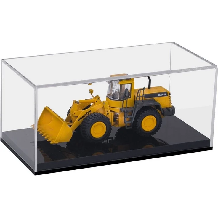 HMF Vitrine elegante Acryl Vitrine, Ausstellungskasten für Sammelstücke Schaukasten für Modellautos, Figuren, 24 x 12 x 11 cm, transparent – Bild 2