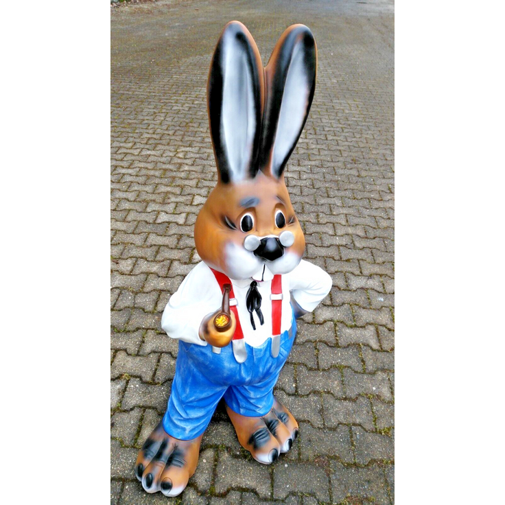 XXL Premium Hase lebensgross ca. 140 cm Osterhase Ostern Garten Deko Figur 2025
