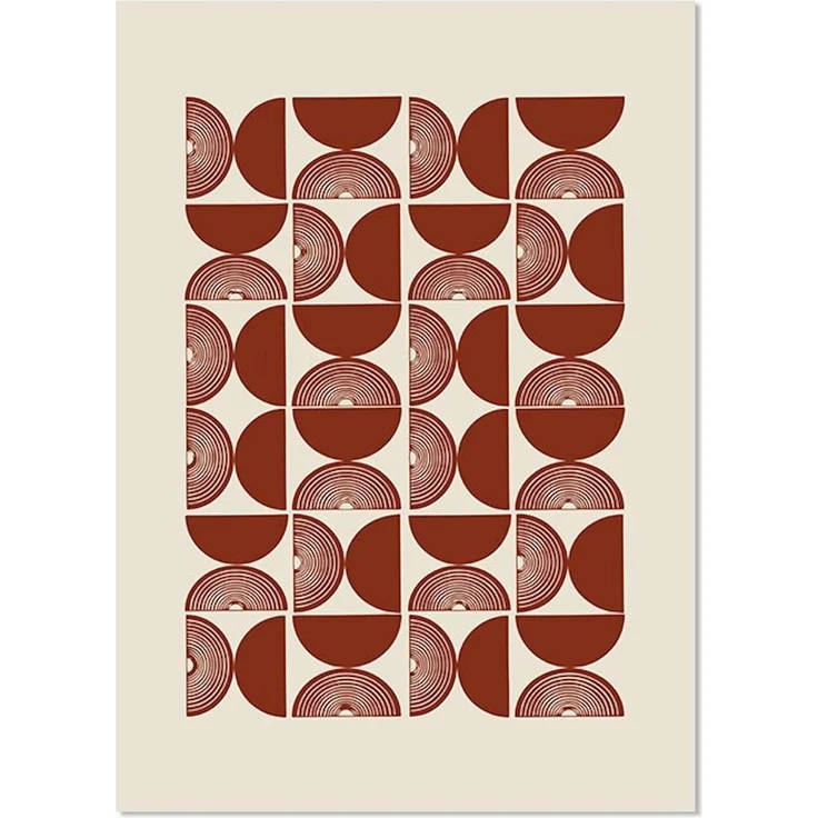 Poster Boho in Senffarben und Ockarfarben als Deko Print ohne Rahmen - 40 x 60 cm / C