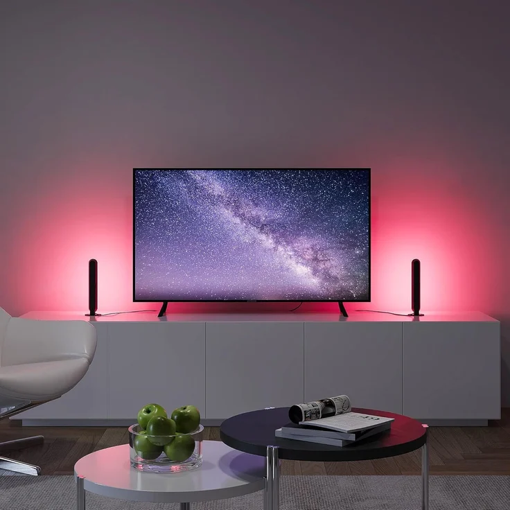 lightling LED Tischleuchte Gabriella, RGB Farbwechsler, Sound Control, LED fest integriert, Dynamic Light, RGB Farbwechsler, Sound Control,Integrierter Dimmer – Bild 5