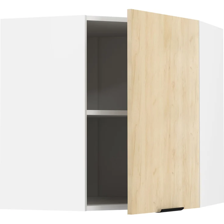 VCM Küchenmöbel Hängeschrank Fasola 919334 Weiß / Honig-Eiche H. 60 x B. 57 x T. 57 cm – Bild 4