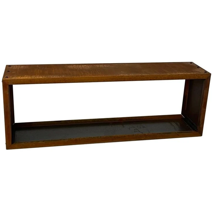 Kaminholzregal Brennholzregal Edelrost 115x40x25 cm Holzregal Rost Cortenstahl – Bild 7