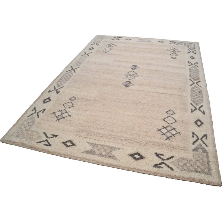 THEKO Wollteppich Royal Berber, rechteckig, Höhe: 18 mm, Berber Optik, reine Wolle, ideal im Wohnzimmer & Schlafzimmer – Bild 1