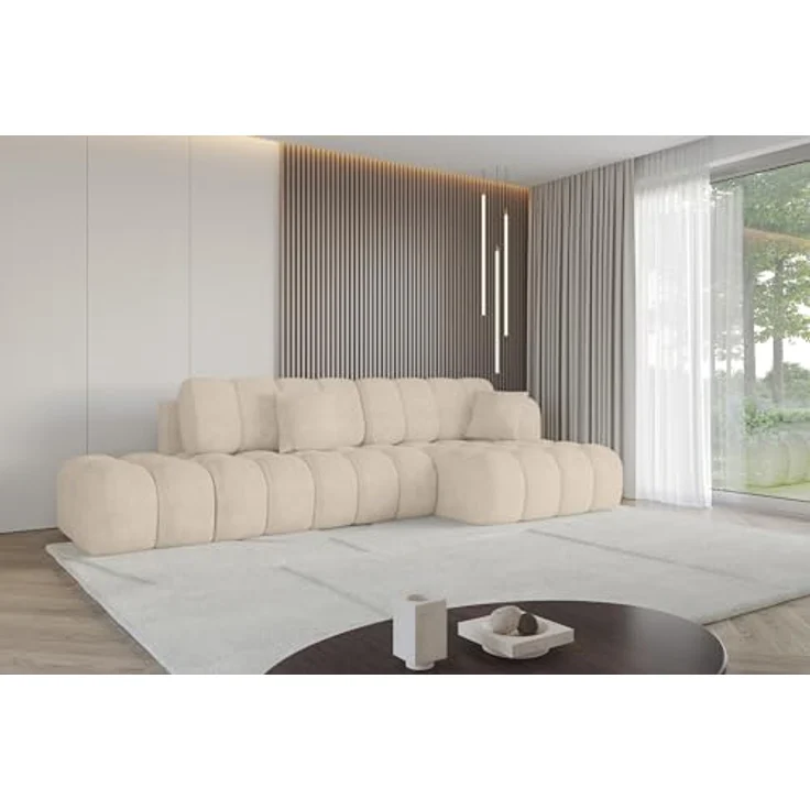 ALTDECOR Ecksofa OLEA-L2-S, L-Form Couch mit Schlaffunktion und Bettkasten, moderner Sitzkomfort in elegantem Design – Bild 4
