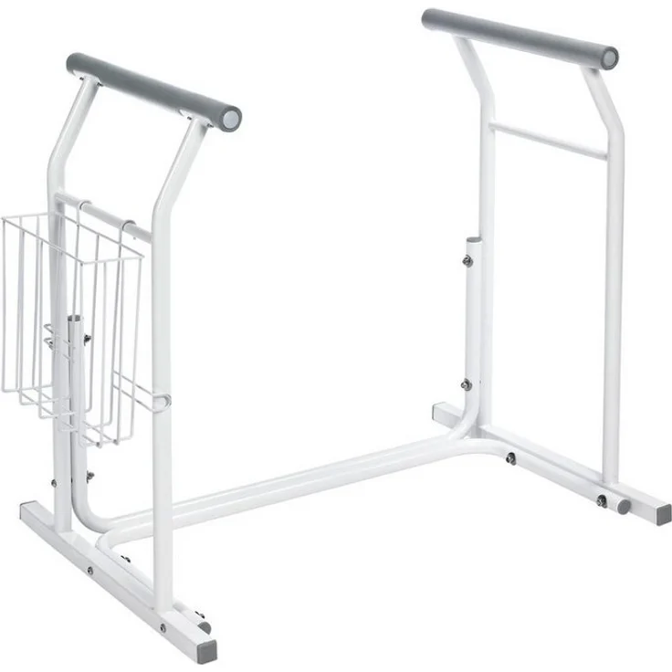 Ridder Badaccessoire-Set Mobile WC-Aufstehhilfe Sam, inkl. Ablagekorb weiß – Bild 5