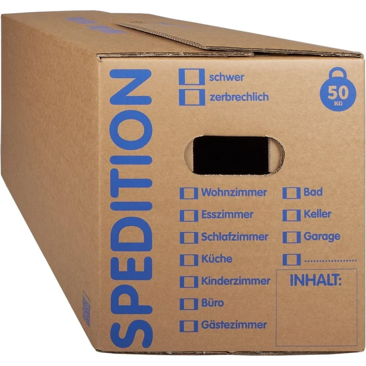KK Verpackungen Aufbewahrungsbox (Spar-Set, 15 St, 15er-Set), Mehrweg-Umzugskisten 2-wellig Umzugskiste Speditionsqualität 50kg – Bild 3