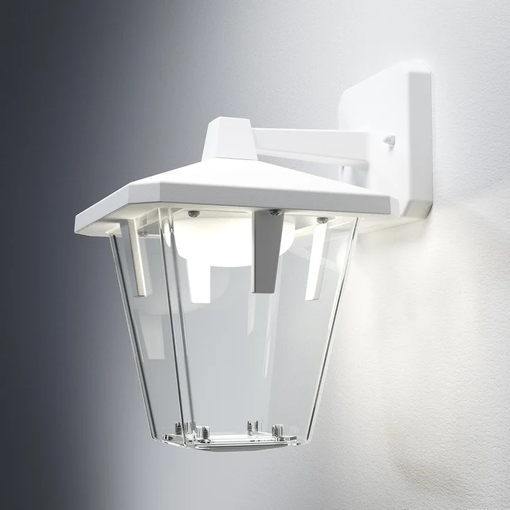 Osram Endura Style Lantern Classic Down LED Wand-aussenenleuchte, Aluminiumkörper, 10 Watt, warmweiss, 3000K, weiss – Bild 2