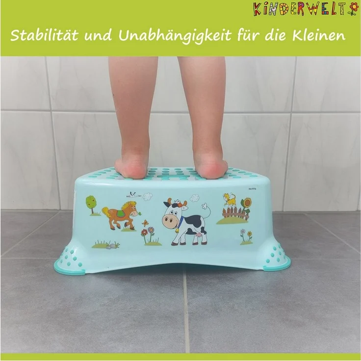 KiNDERWELT Tritthocker zweistufiger Tritthocker Disney Winnie Puuh perl – Bild 3