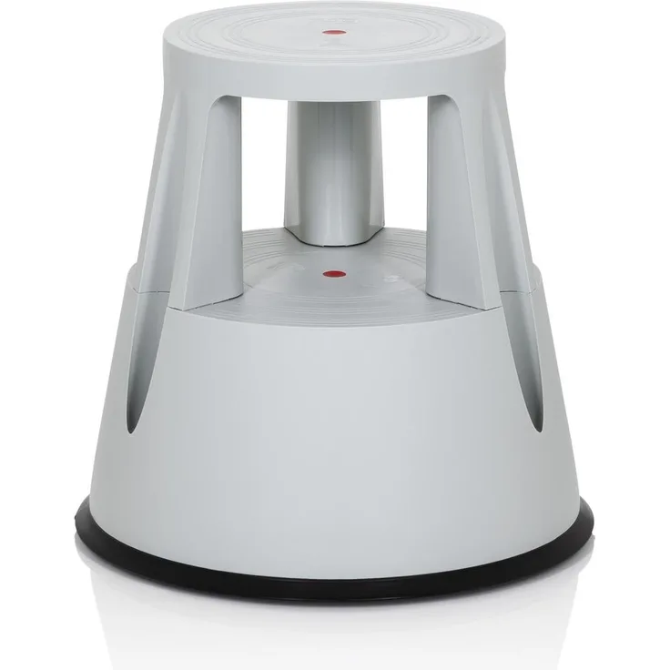 hjh OFFICE Arbeitsstuhl Arbeitshocker TIO-M I Kunststoff Hellgrau