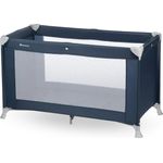 Bebeconfort Reisebett Soft Dreams, Zusammenklappbares Kinder-Reisebett inkl. Transporttasche, Höhenverstellbar und inkl. Matratze, nutzbar ab der Geburt bis ca. 3,5 Jahren (bis 15 kg), Navy Blue