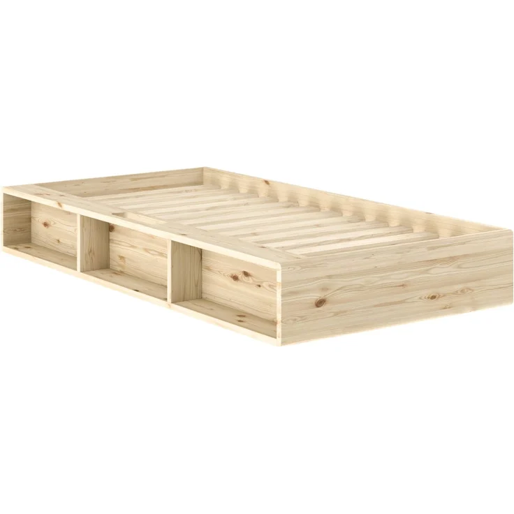 Karup Bett ZIGGY Futonbett 90 x 200 cm Bettgestell Kiefer Massivholz Natur lackiert – Bild 4