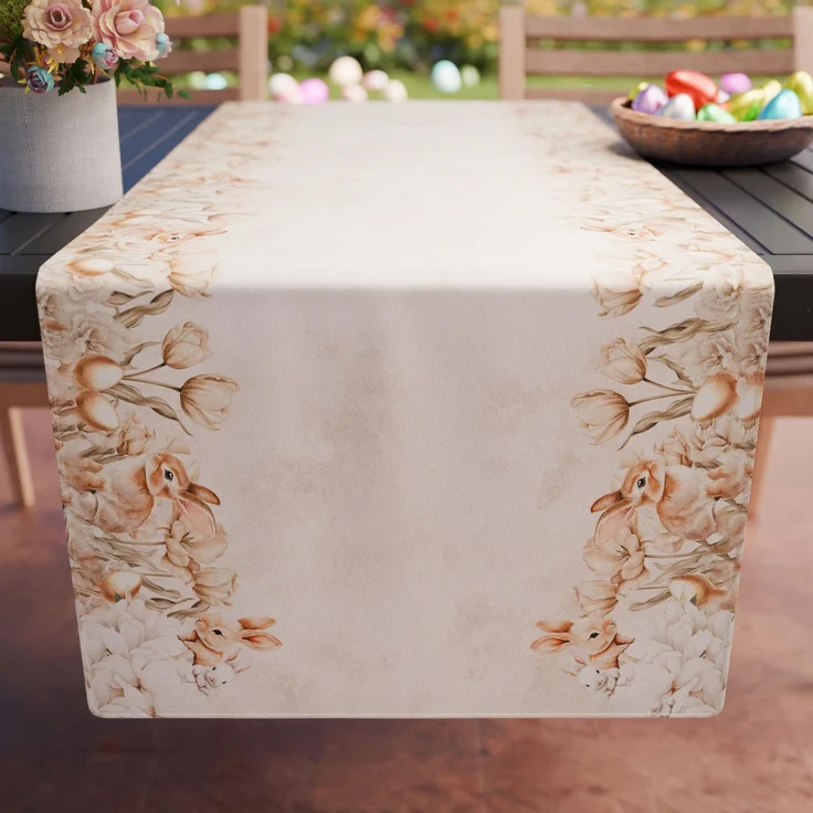 PETTI Artigiani Italiani - Tischläufer Ostern, Tischdecke Tischläufer mit Digitaldruck, 100 % Made in Italy | Eleganz für den Ostertisch