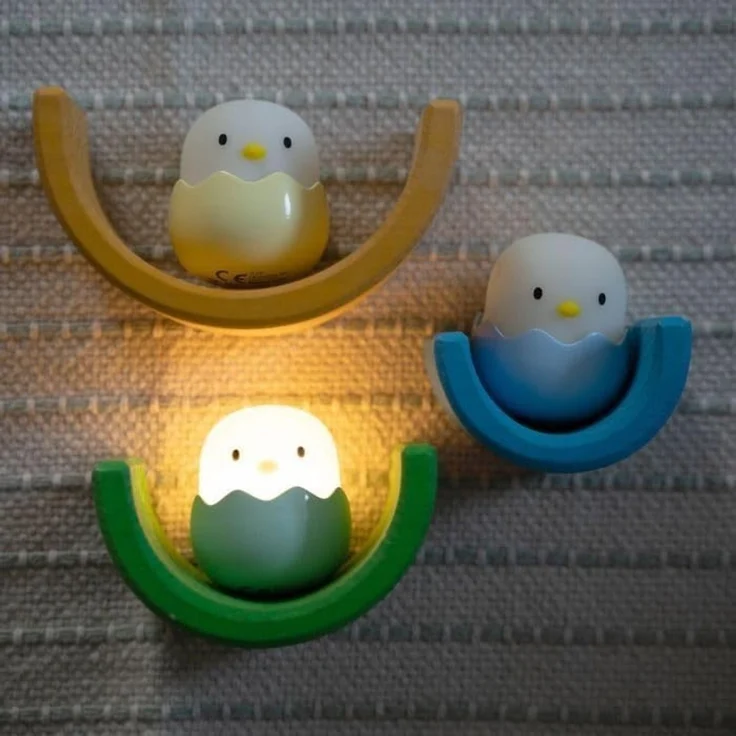 MegaLight Nachtlicht MegaLight LED Baby Eggy Nachtlicht mit Akku 3er-, Inkl. Leuchtmittel, Dimmbar ohne Bewegungsmelder – Bild 9