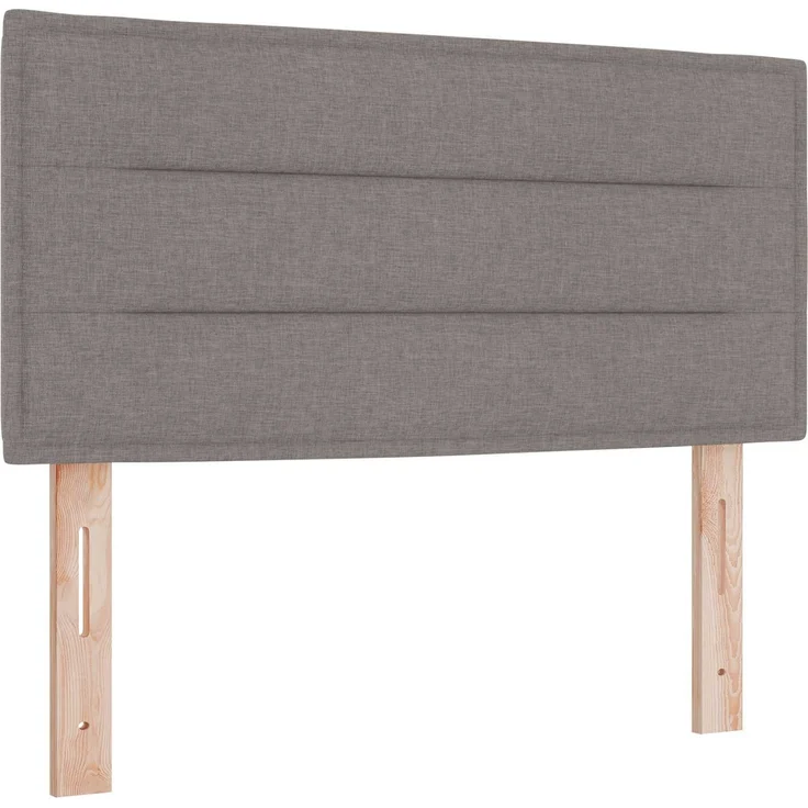 vidaXL Boxspringbett mit Matratze mit Kopfteil Taupe 90 x 200 cm Stoff 3450387 – Bild 4