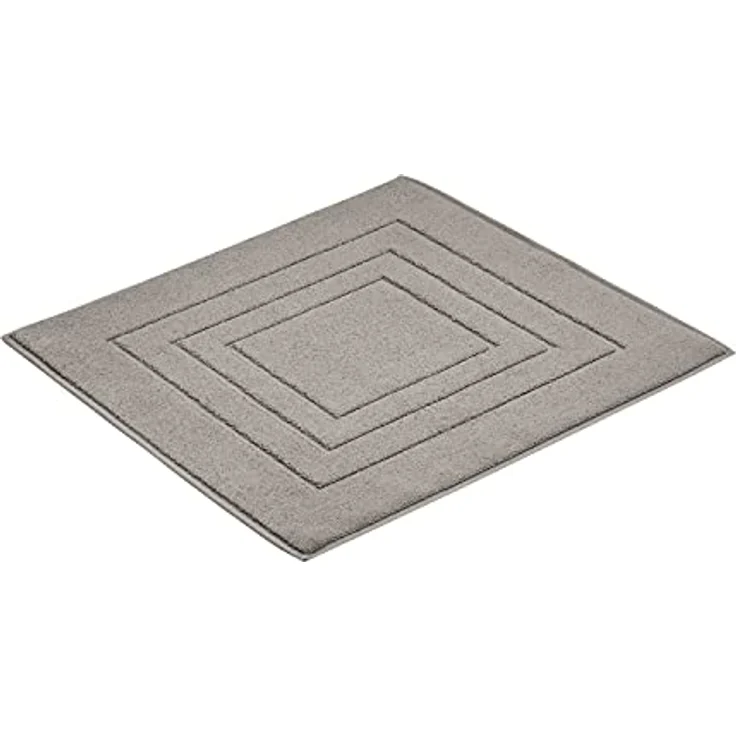 Vossen Badematte Feeling pepplestone 7470, grau, 100% Baumwolle, strapazierfähig, geeignet für Fußbodenheizung – Bild 1