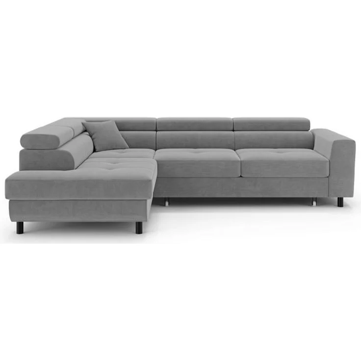 OTTO home Ecksofa AADEN Schlafsofa 254 cm - OTTO. Verlässliche Qualität, mit Bettfunktion, Bettkasten, Kopfstützen, rechts/links bestellbar – Bild 4