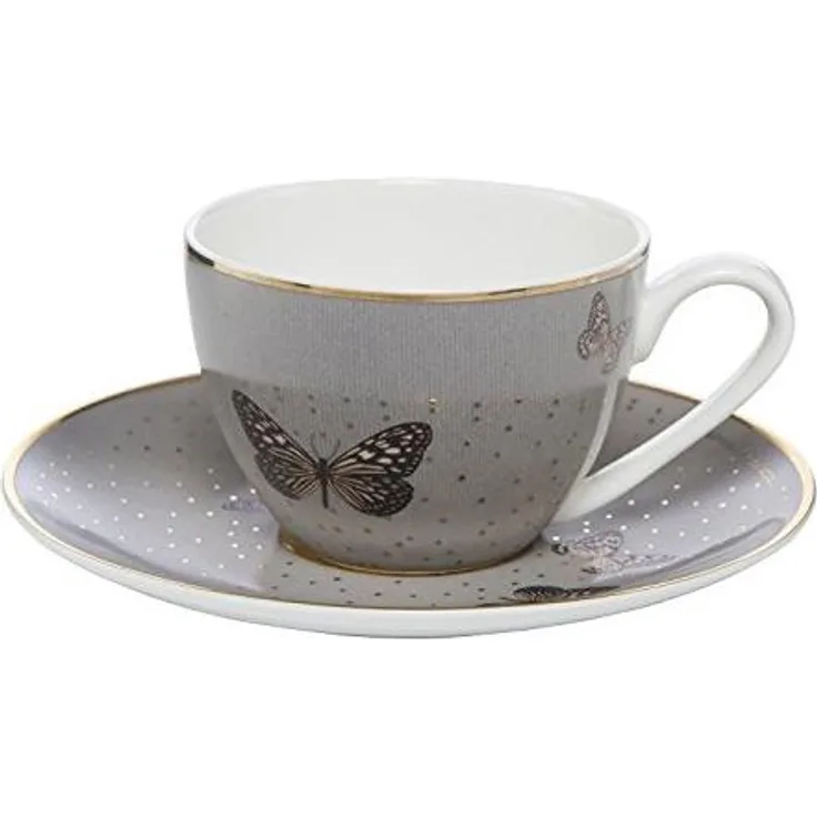 Göbel Grey Butterflies Espressotasse,Porzellan, Bone China, 100 ml, 26150371