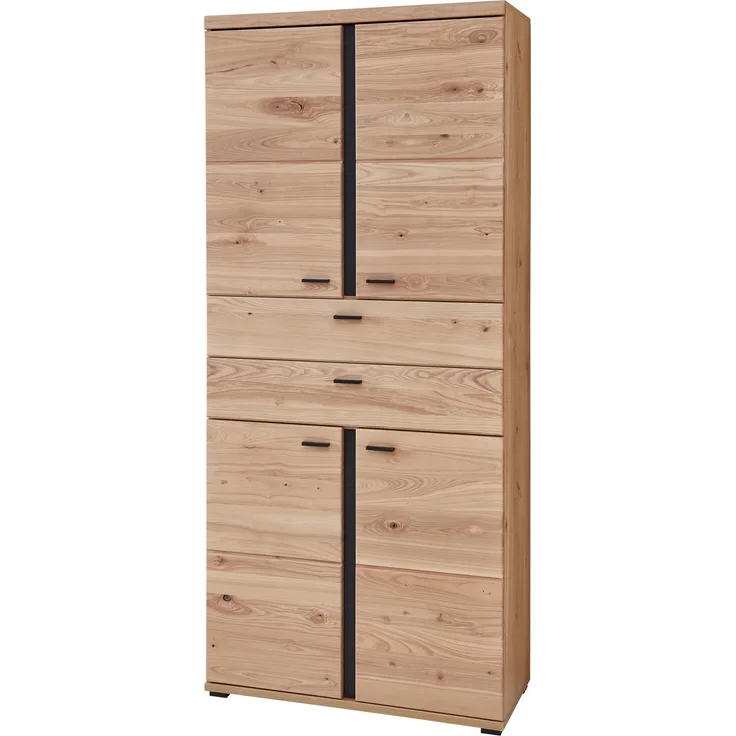 Büroschrank Sonos, Echtholz, Holzwerkstoff, Metall, Holzfarben, 90 x 203 x 38 cm