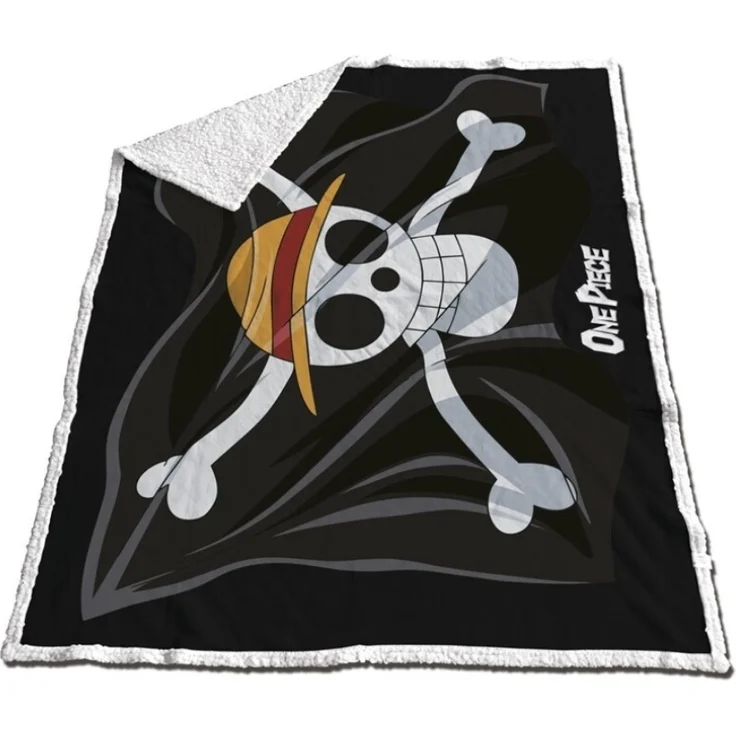 One Piece Sherpa Decke 120x150 cm – Kuscheldecke warm & weich