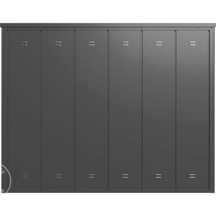 GFP Primeyard Geräteschrank Metall 228x84x181 cm Gartenschrank anthrazit inkl. Fußboden – Bild 4