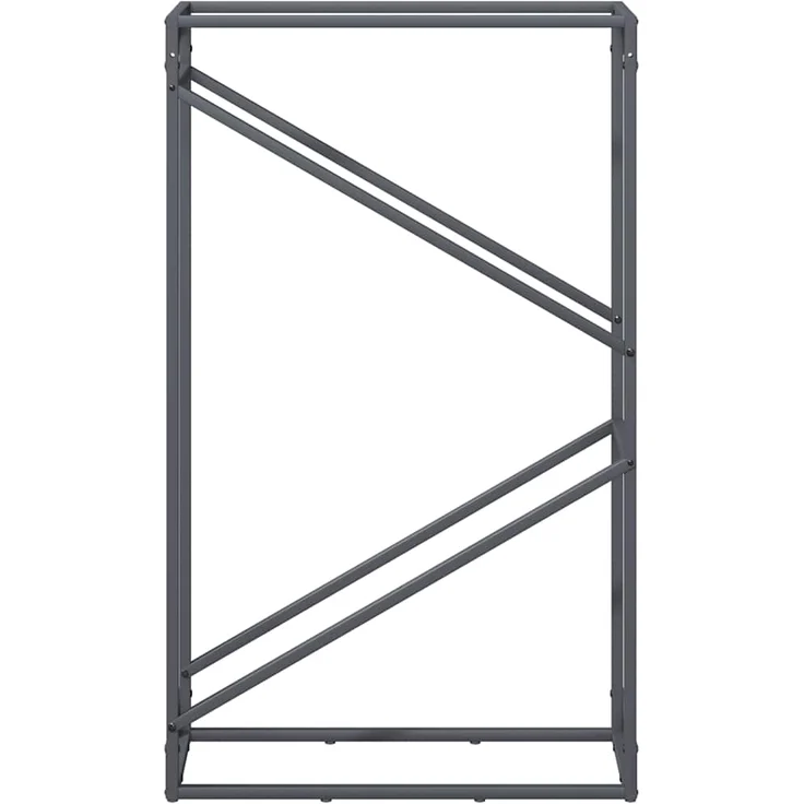 vidaXL Brennholzregal Anthrazit 60x25x100 cm Kaltgewalzter Stahl 864329 – Bild 4