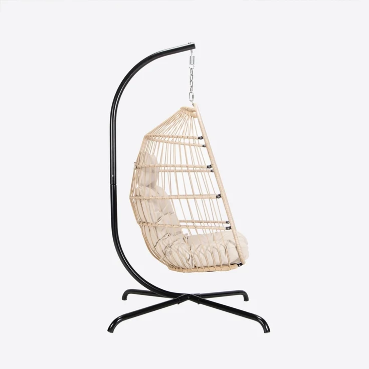 HOME DELUXE Hängesessel LOMA – 1 Sitzer Beige – Bild 3