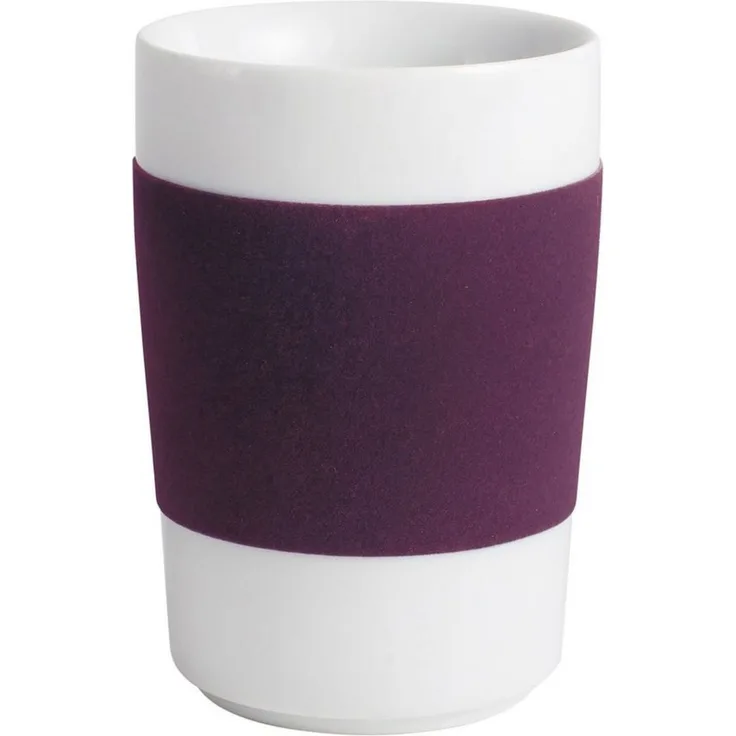 KAHLA Becher touch! henkelloser Becher mit Samt-Banderole, 1-tlg, Porzellan, Made in Germany