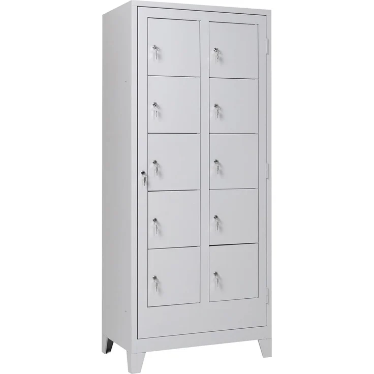 Wäscheverteilerschrank 10 türig Lichtgrau – Bild 8