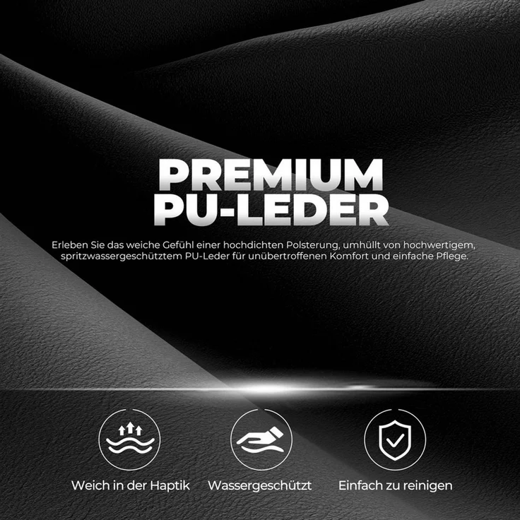 GTPLAYER Gaming-Stuhl Atmungsaktiver Bürostuhl, ergonomisch Hochwertiger - Stoff/Kunstleder, 160° Verstellbare Rückenlehne und ausziehbare Fußstütze – Bild 2