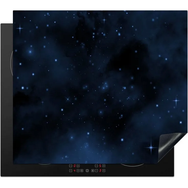 MuchoWow Herd-Abdeckplatte Nacht - Universum - Sternenhimmel, Vinyl, (1 tlg), Küche Herdabdeckplatte Ceranfeld Vinyl Einteilig, 59x52 cm