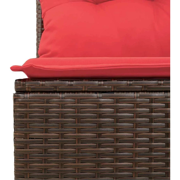 vidaXL Sofa Set 6 Stk. Braun [Synthetisch]: Poly Rattan 3346494 – Bild 7
