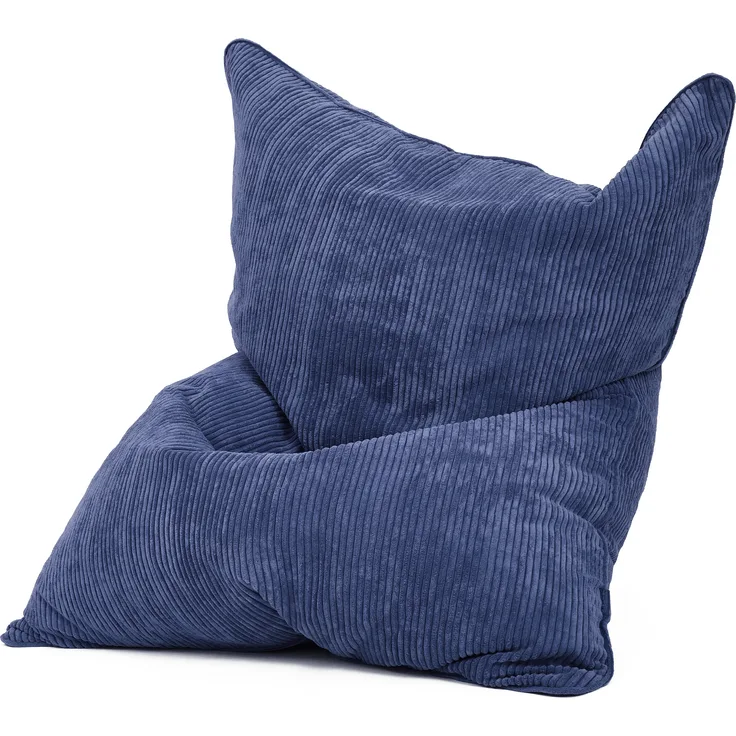 Green Bean® XXL Sitzsack 370 Liter waschbar, Cordstoff / EPS-Perlen Füllung dunkelblau, 25 x 180 x 140 cm