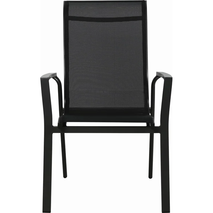 Gardissimo WINDSOR 6x Alu-Stapelsessel Gartensessel anthrazit / schwarz – Bild 8