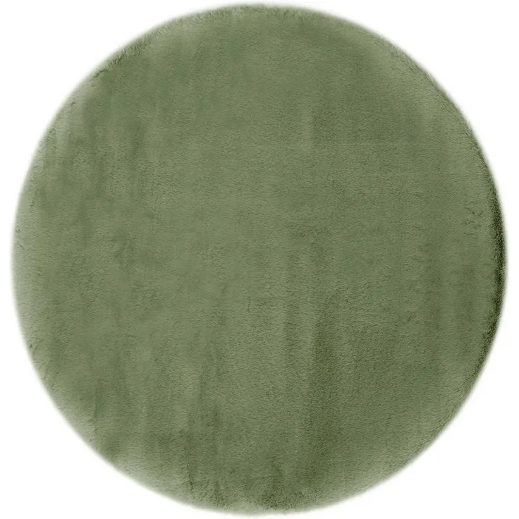 LUXOR living Fellteppich Novara, rund, Höhe: 35 mm, Kunstfell, Kaninchenfell-Haptik, besonders weicher Hochflor