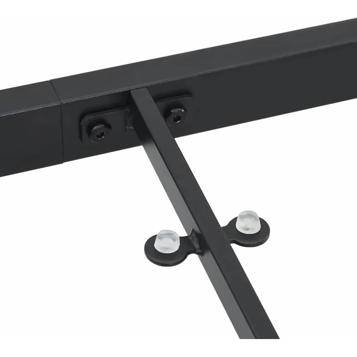 vidaXL Gartentisch Schwarz 200 x 80 x 73 cm Metall 42010315 – Bild 9