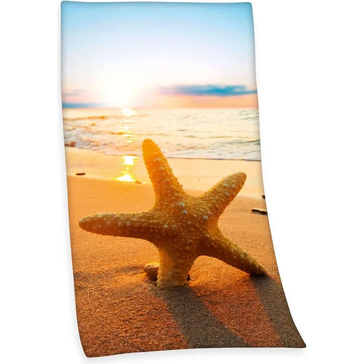 Herding Velours Strandtuch Seestern|93x170 cm