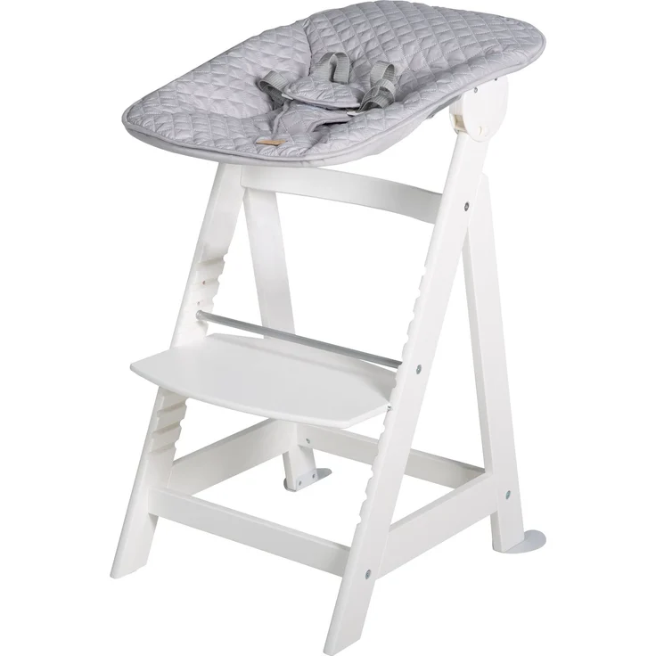 roba Treppenhochstuhl 'Born Up' - Set 2 in 1 - 'roba Style' grau - mit Liegefunktion - ab Geburt – Bild 7
