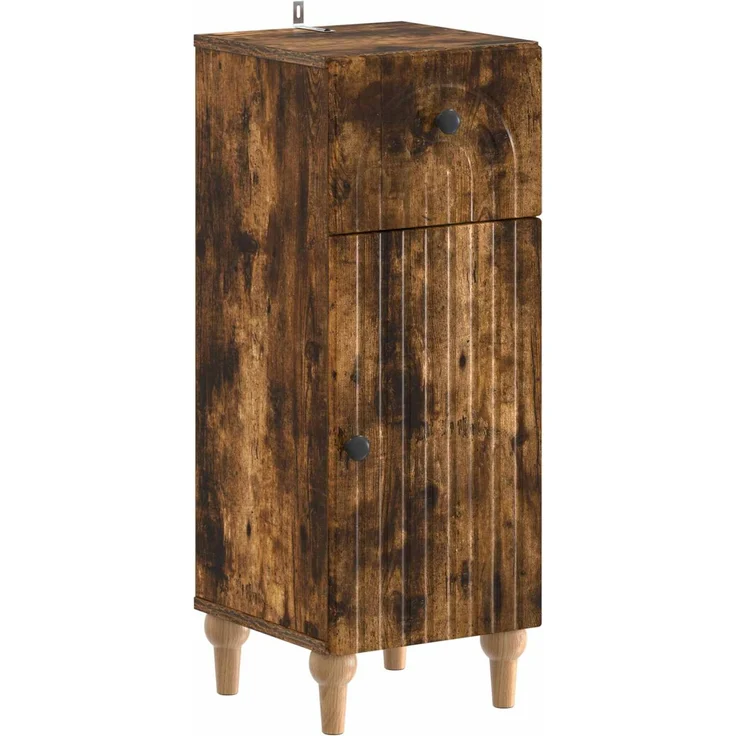vidaXL 2-teiliges Badezimmer Schrank Set ALKMAAR Raucheiche 3417671 – Bild 4